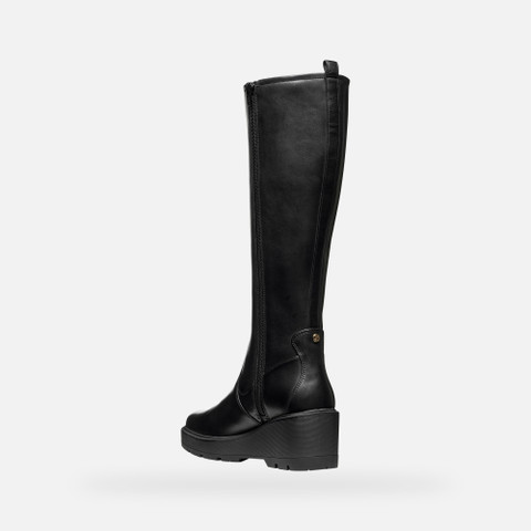 Bottes à semelle compensée MIEREILLE FEMME Noir - image number 3 | GEOX