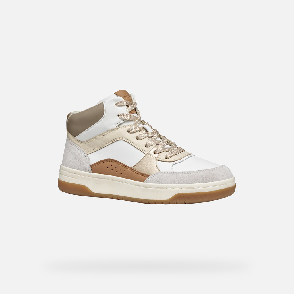 Sneakers alte SEDRAL COURT DONNA Bianco/Beige - image number 2 | GEOX
