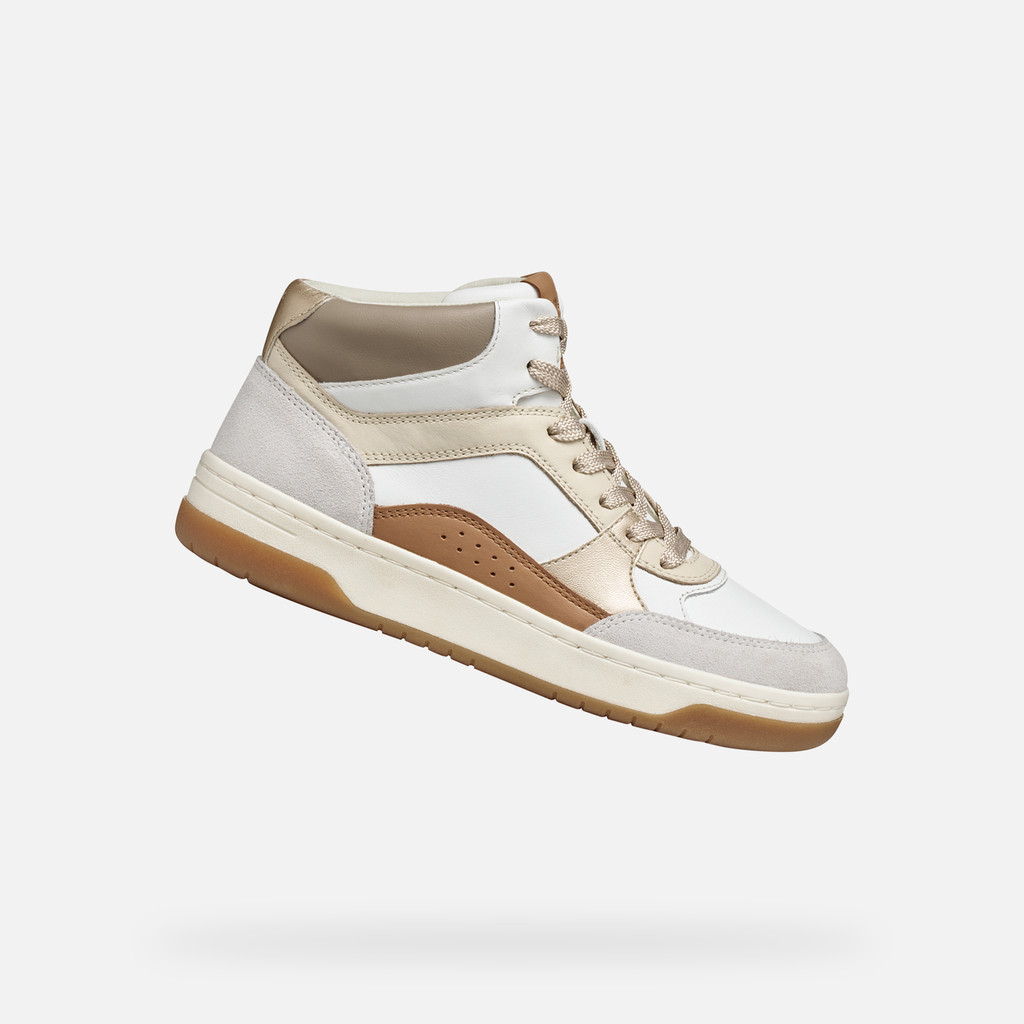 Sneakers alte SEDRAL COURT DONNA Bianco/Beige - image number 0 | GEOX