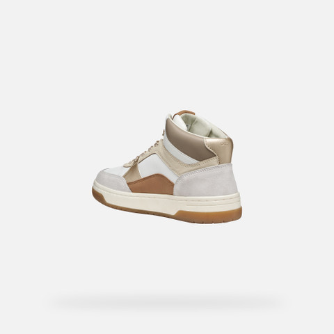 Sneakers alte SEDRAL COURT DONNA Bianco/Beige - image number 3 | GEOX
