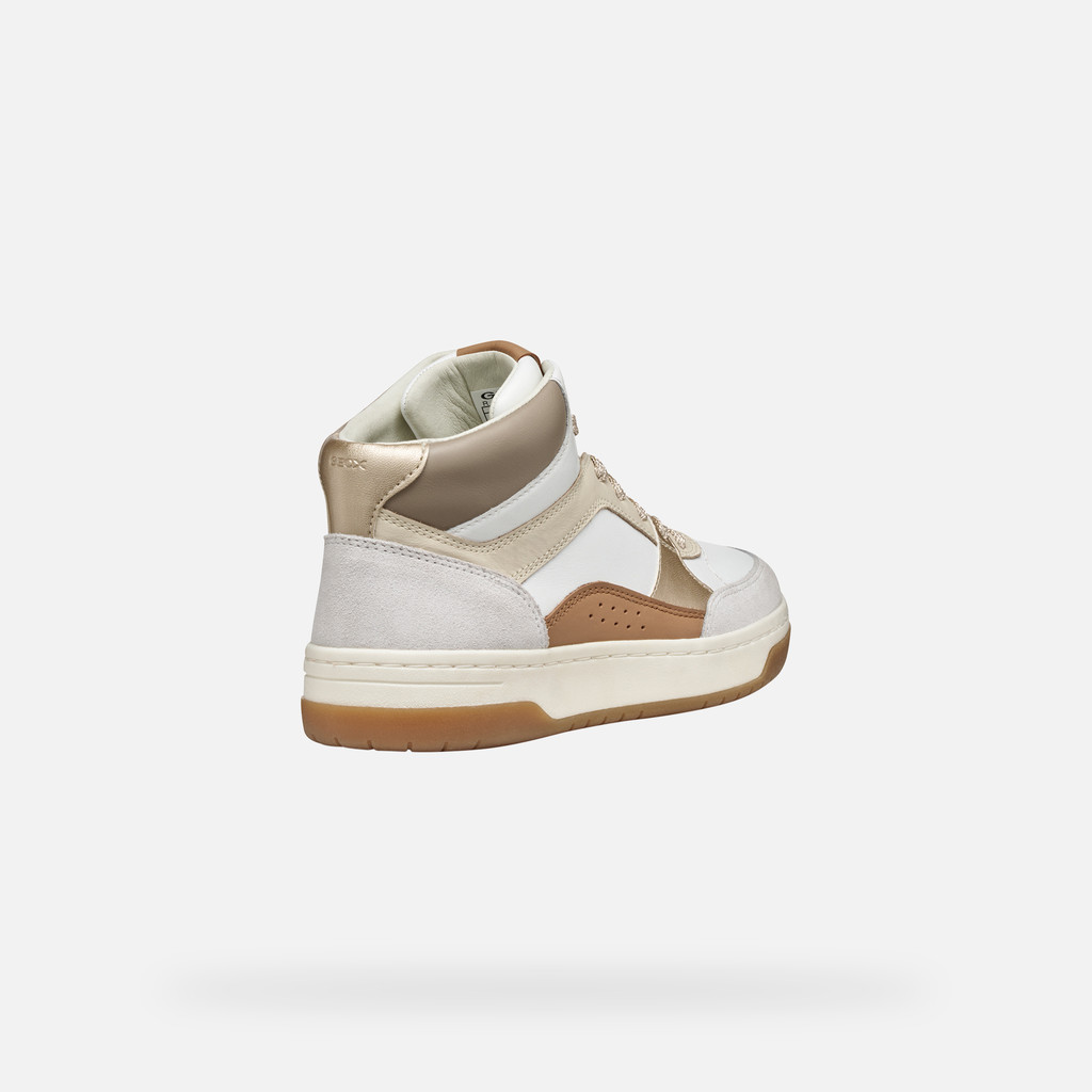 Sneakers alte SEDRAL COURT DONNA Bianco/Beige - image number 4 | GEOX