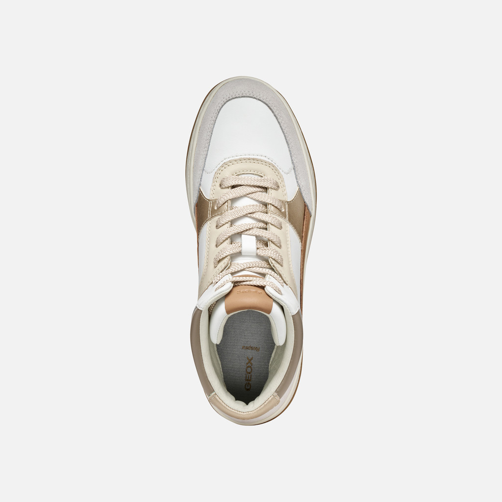 Sneakers alte SEDRAL COURT DONNA Bianco/Beige - image number 5 | GEOX