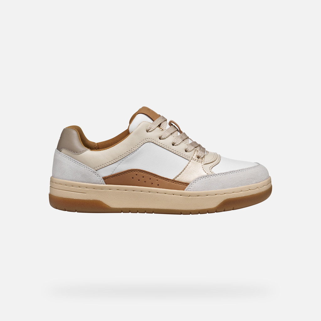 Low top sneakers SEDRAL COURT WOMAN White/Beige - image number 1 | GEOX