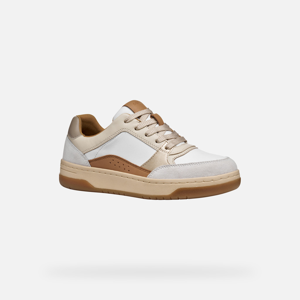 Low top sneakers SEDRAL COURT WOMAN White/Beige - image number 2 | GEOX