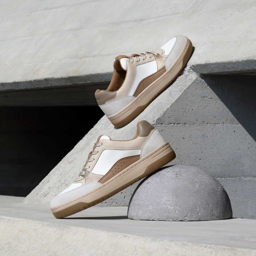 Low top sneakers SEDRAL COURT WOMAN White/Beige - image number 8 | GEOX