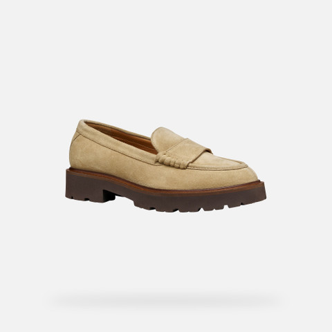 Suede loafers NORIZE WOMAN Dark Sand - image number 2 | GEOX