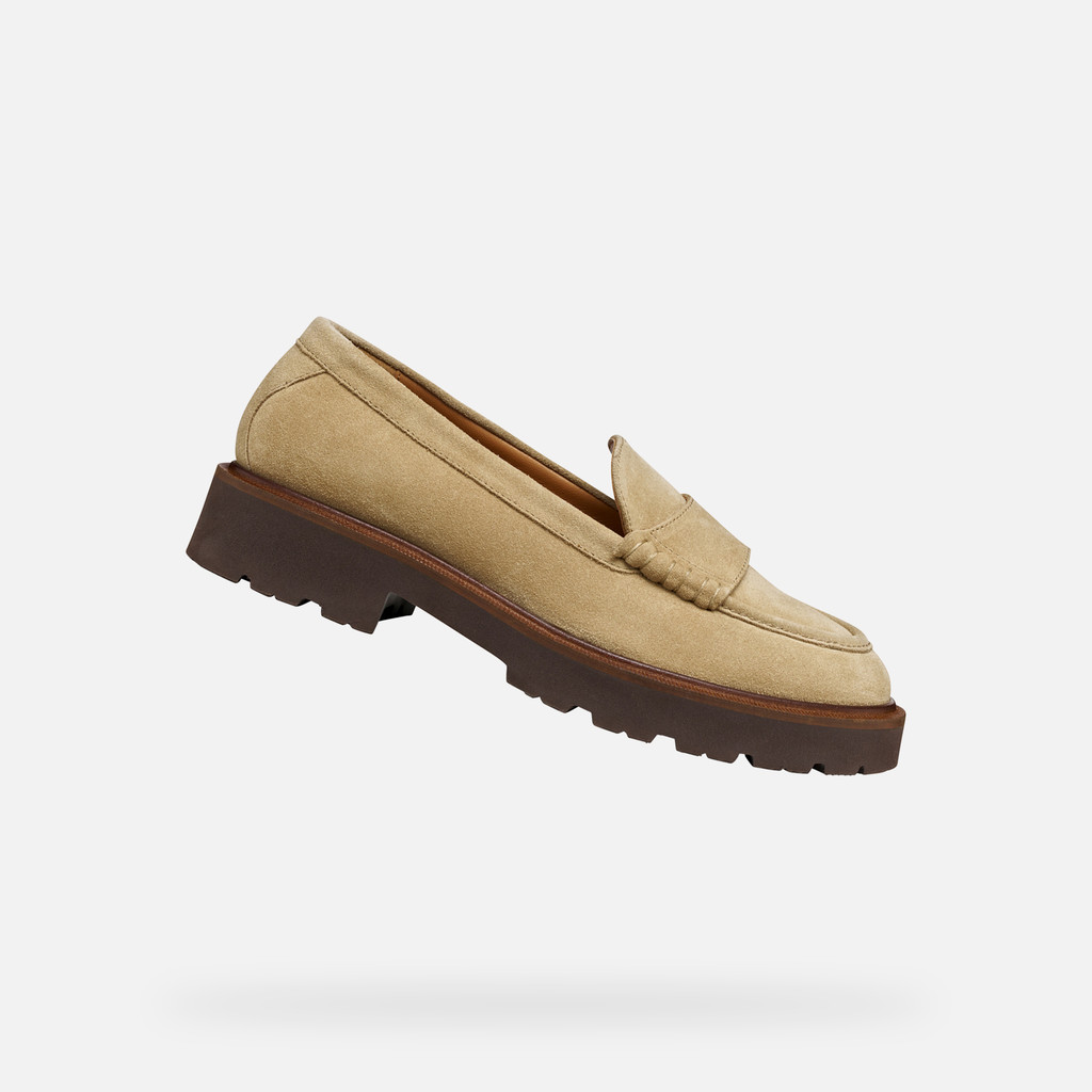 Suede loafers NORIZE WOMAN Dark Sand - image number 0 | GEOX