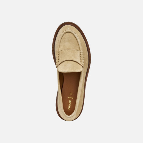 Suede loafers NORIZE WOMAN Dark Sand - image number 5 | GEOX