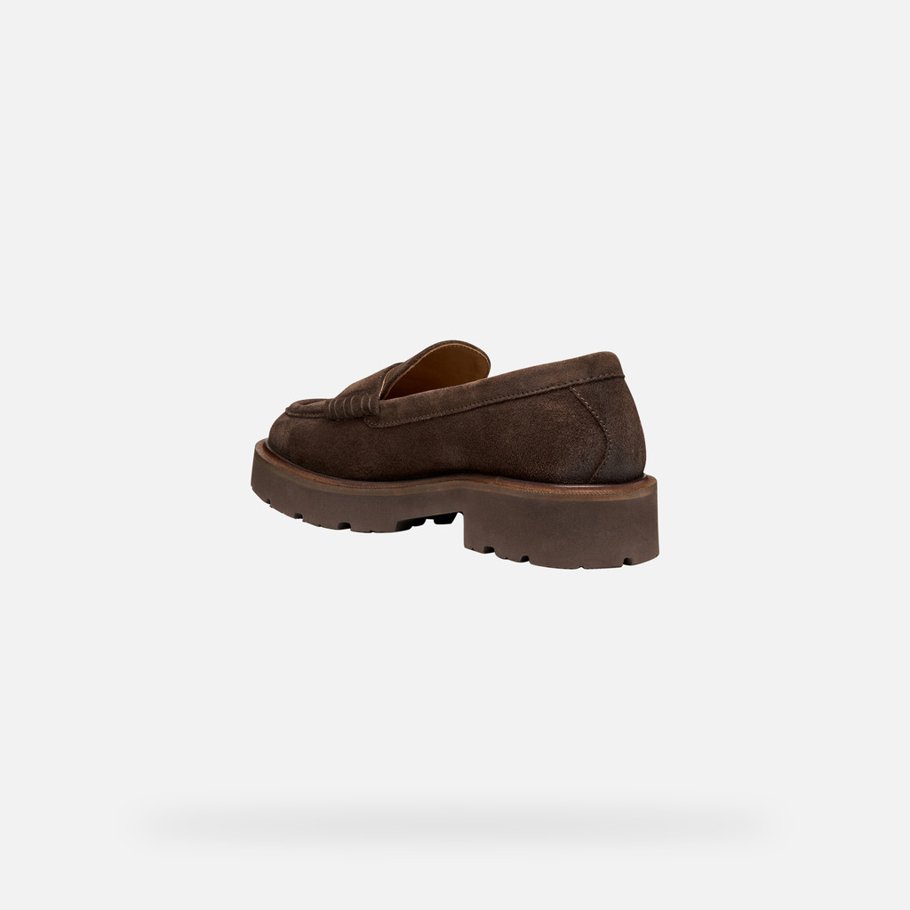 Suede loafers NORIZE WOMAN Dark Brown - image number 3 | GEOX