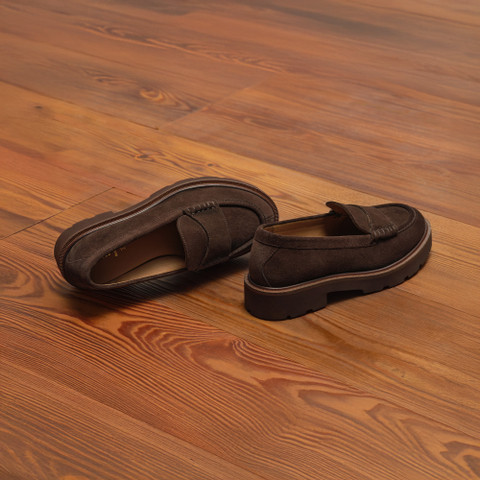 Suede loafers NORIZE WOMAN Dark Brown - image number 7 | GEOX