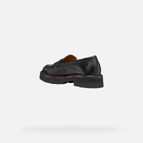 Leather loafers NORIZE WOMAN Black - image number 3 | GEOX