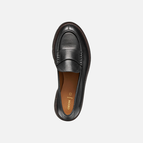 Leather loafers NORIZE WOMAN Black - image number 5 | GEOX