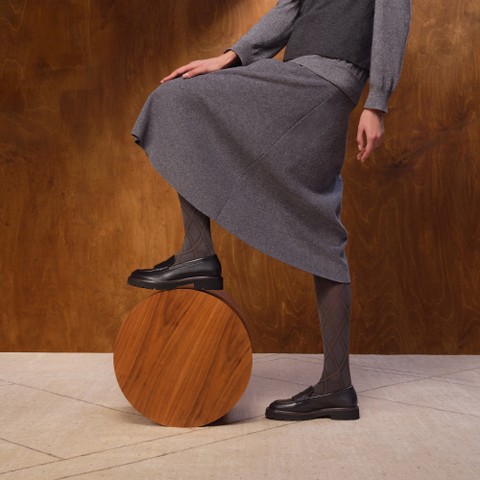 Mocasines de cuero NORIZE MUJER Negro - image number 1 | GEOX