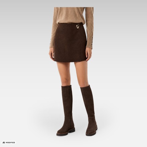 Stivali alti NORIZE DONNA Marrone scuro - image number 1 | GEOX
