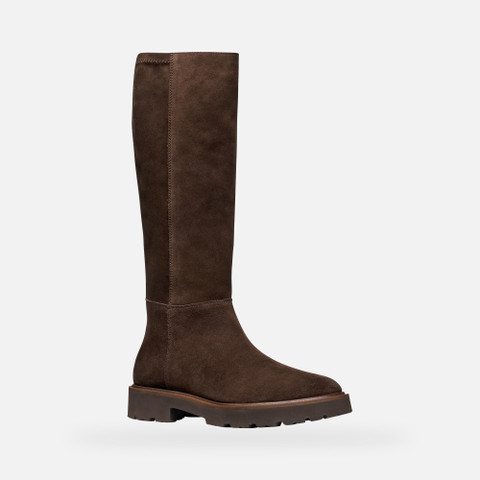 Suede boots NORIZE WOMAN Dark Brown - image number 2 | GEOX
