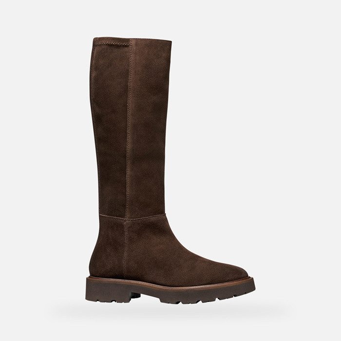 Suede boots NORIZE WOMAN Dark Brown | GEOX