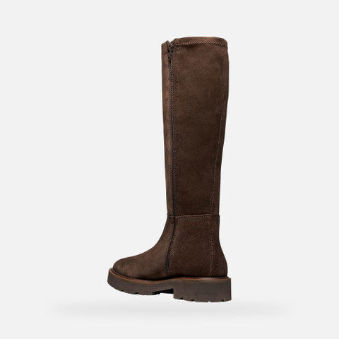Suede boots NORIZE WOMAN Dark Brown - image number 3 | GEOX