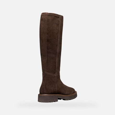 Suede boots NORIZE WOMAN Dark Brown - image number 4 | GEOX