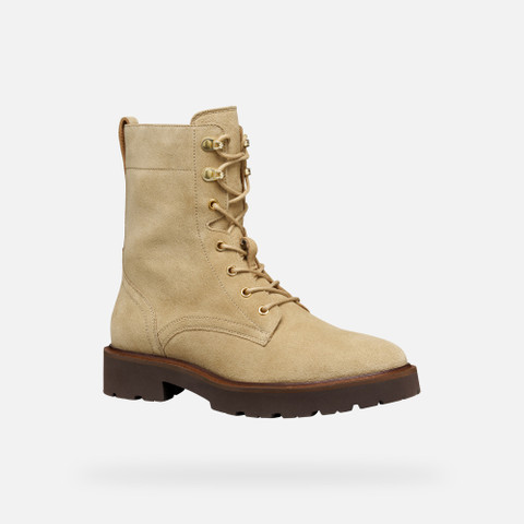 Suede ankle boots NORIZE WOMAN Dark Sand - image number 2 | GEOX