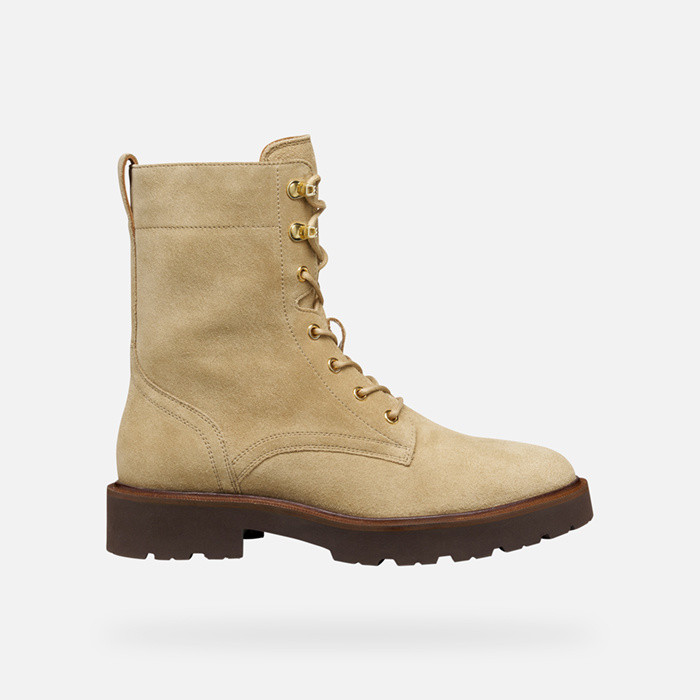 Ankle boots with laces NORIZE WOMAN Dark Sand | GEOX