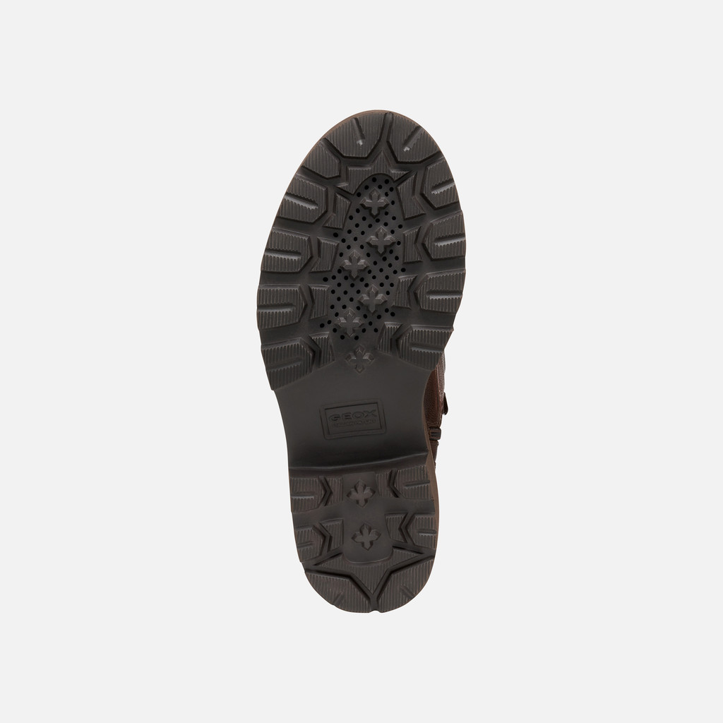 Ankle boots with laces NORIZE WOMAN Dark Brown - image number 6 | GEOX