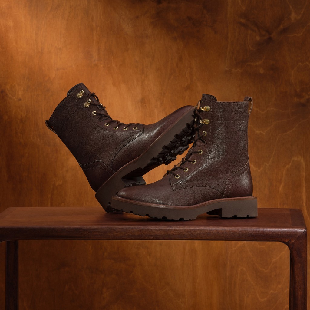 Ankle boots with laces NORIZE WOMAN Dark Brown - image number 9 | GEOX