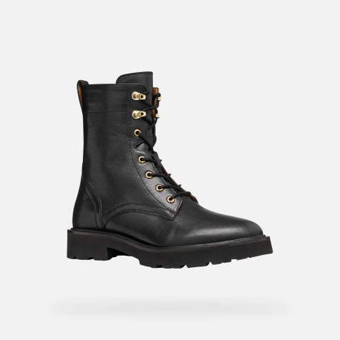 Ankle boots with laces NORIZE WOMAN Black - image number 2 | GEOX