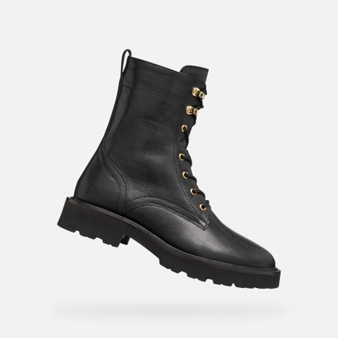 Ankle boots with laces NORIZE WOMAN Black - image number 0 | GEOX