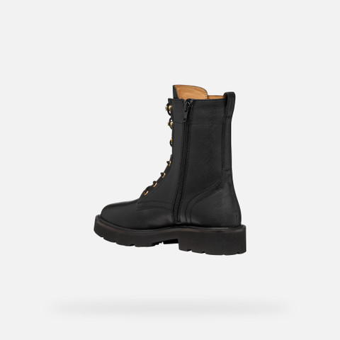 Ankle boots with laces NORIZE WOMAN Black - image number 3 | GEOX