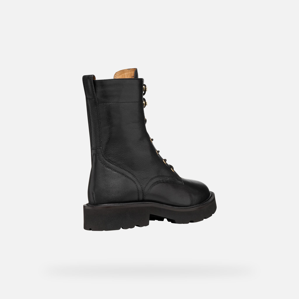 Ankle boots with laces NORIZE WOMAN Black - image number 4 | GEOX