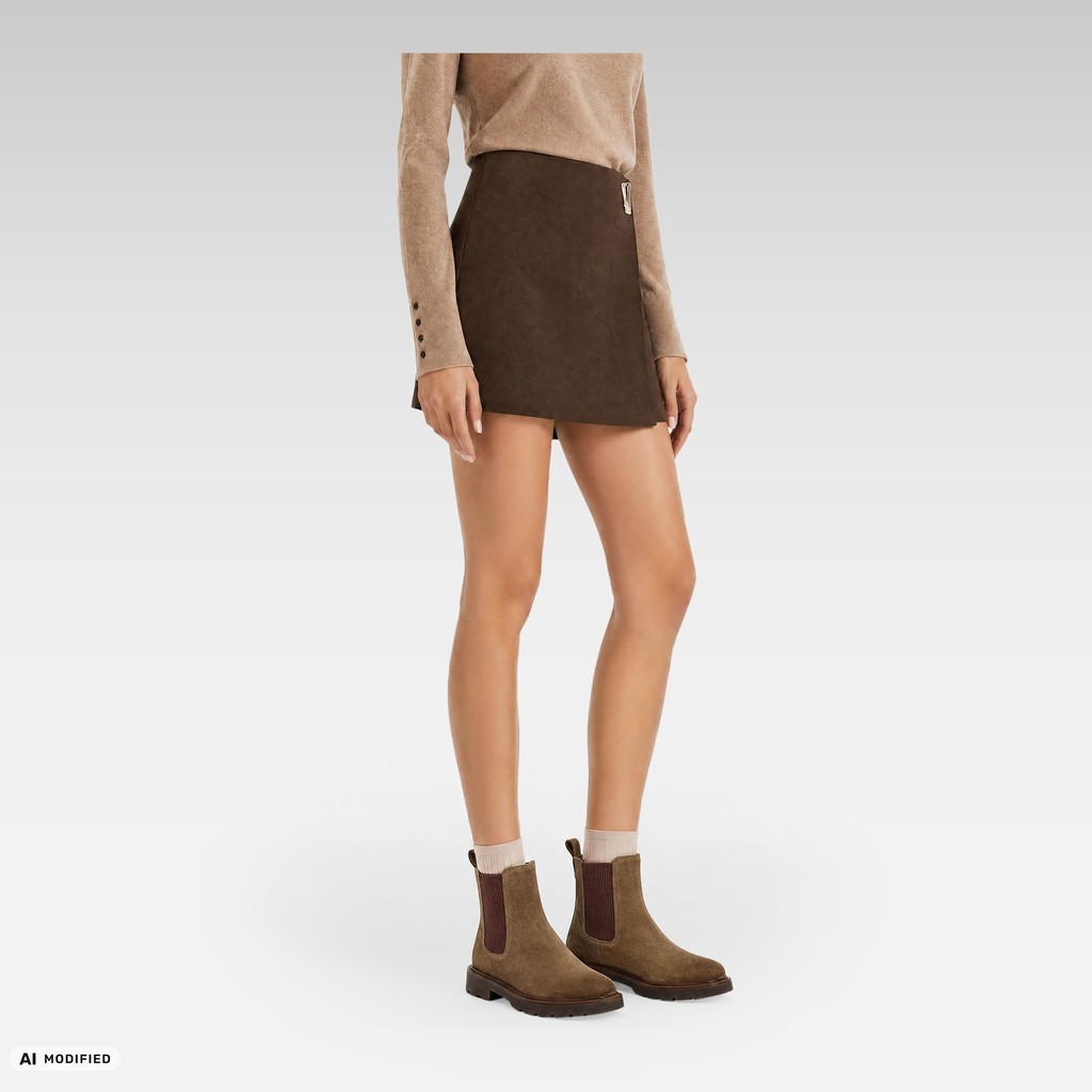 Botas Chelsea NORIZE MUJER Gris pardo oscuro - image number 1 | GEOX