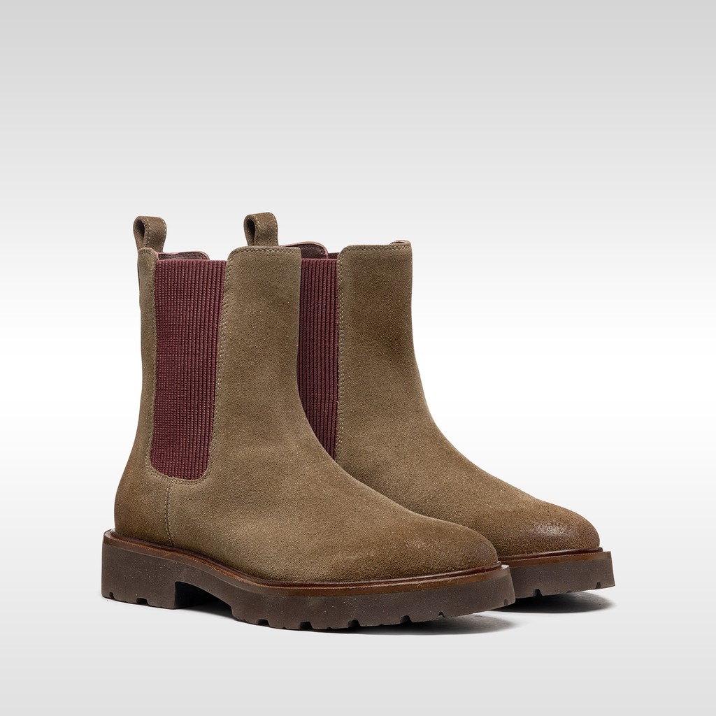 Botas Chelsea NORIZE MUJER Gris pardo oscuro - image number 8 | GEOX