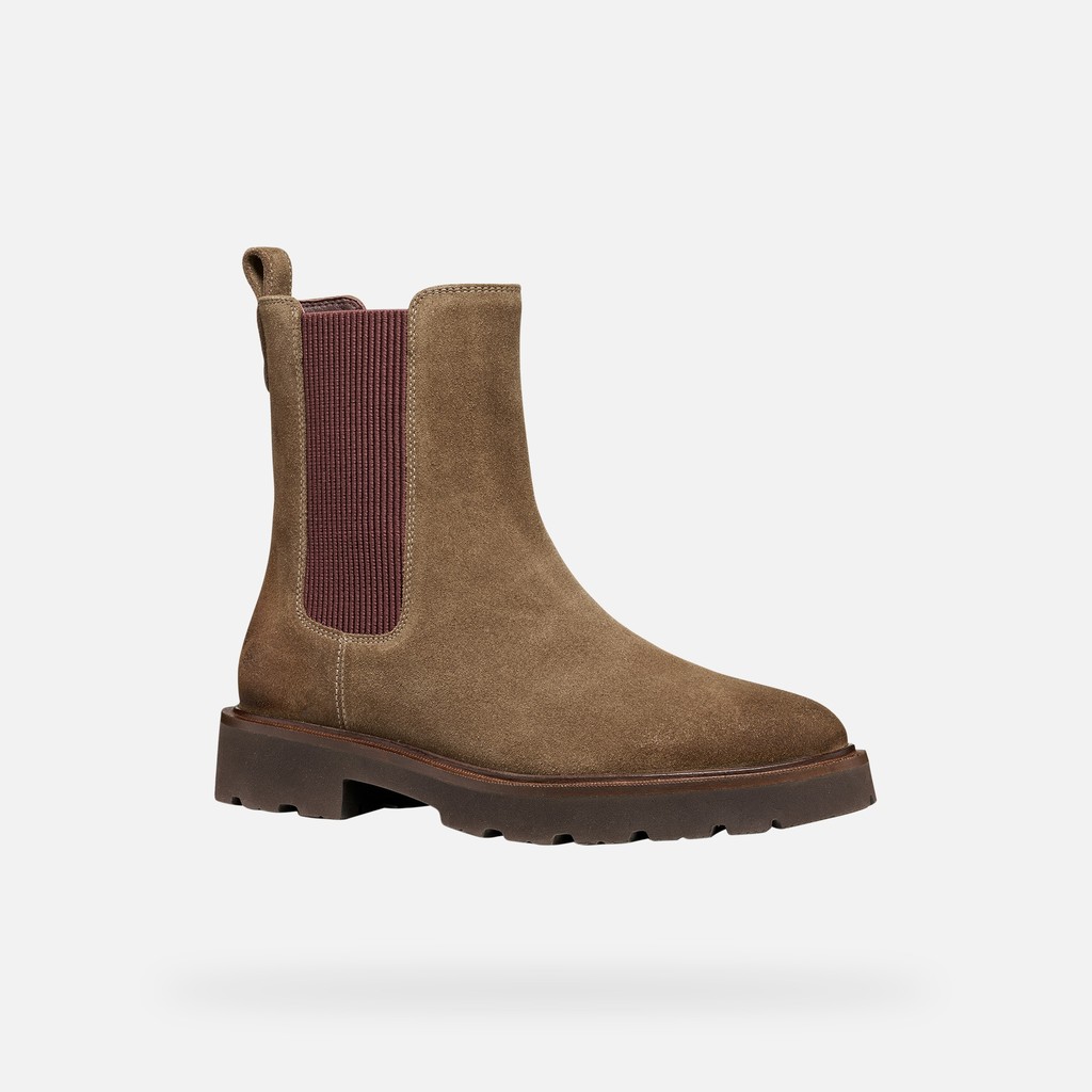 Botas Chelsea NORIZE MUJER Gris pardo oscuro - image number 3 | GEOX