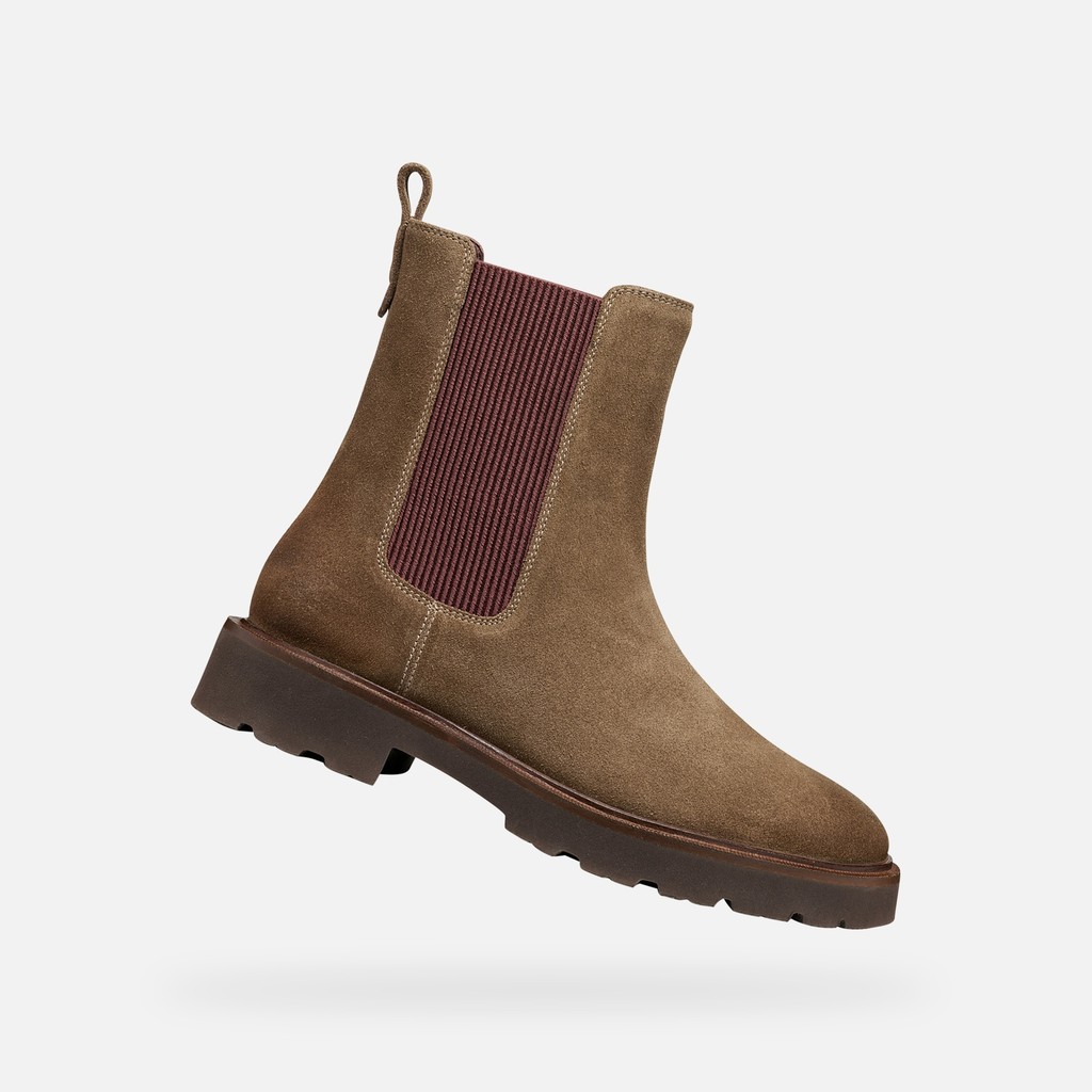 Botas Chelsea NORIZE MUJER Gris pardo oscuro - image number 0 | GEOX