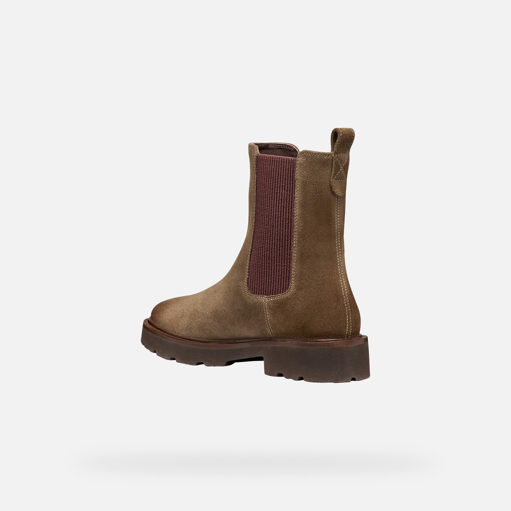 Botas Chelsea NORIZE MUJER Gris pardo oscuro - image number 4 | GEOX