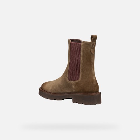 Botas Chelsea NORIZE MUJER Gris pardo oscuro - image number 4 | GEOX