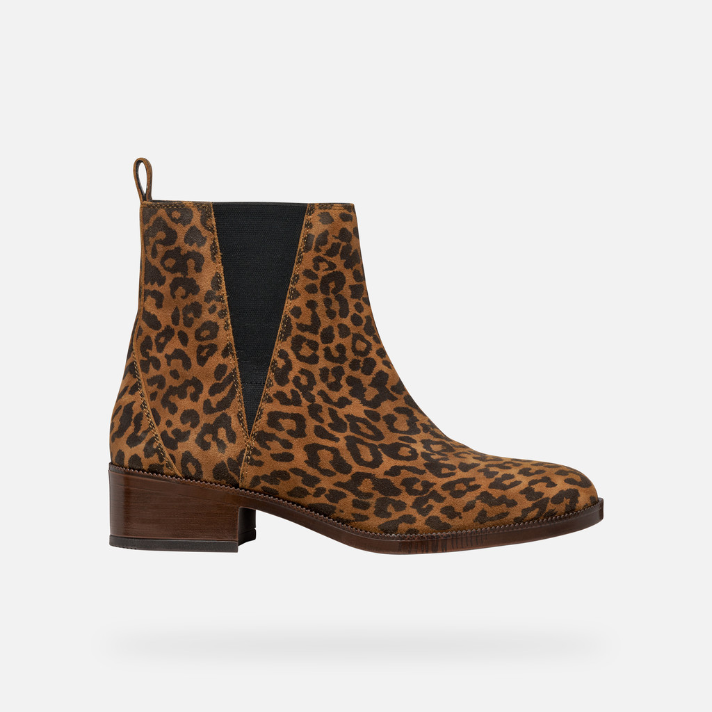 Suede ankle boots CAMEXIA WOMAN Cognac - image number 1 | GEOX