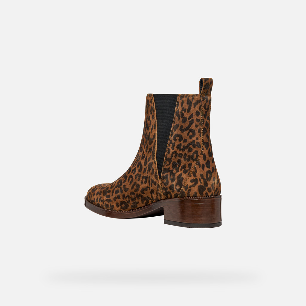 Suede ankle boots CAMEXIA WOMAN Cognac - image number 3 | GEOX
