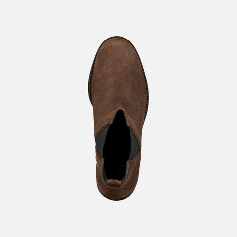 Suede ankle boots CAMEXIA WOMAN Dark Brown - image number 5 | GEOX