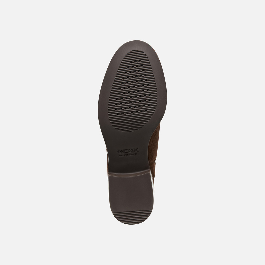 Suede ankle boots CAMEXIA WOMAN Dark Brown - image number 6 | GEOX