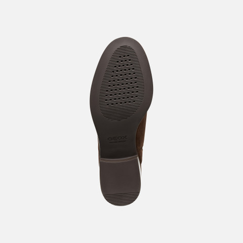 Suede ankle boots CAMEXIA WOMAN Dark Brown - image number 6 | GEOX
