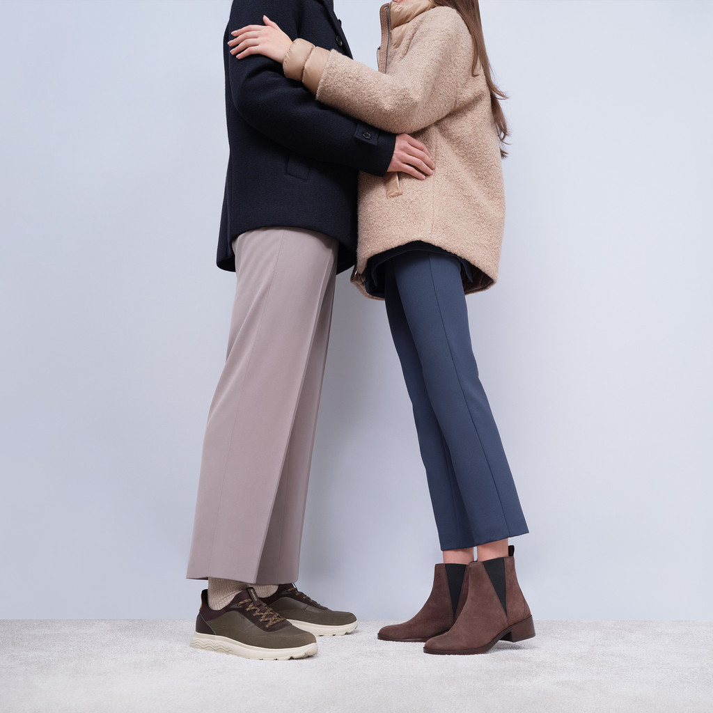 Suede ankle boots CAMEXIA WOMAN Dark Brown - image number 8 | GEOX