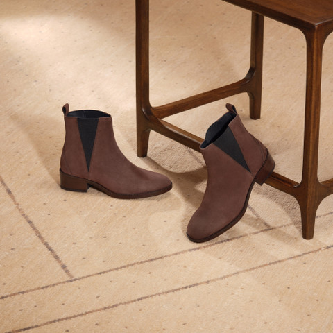 Suede ankle boots CAMEXIA WOMAN Dark Brown - image number 7 | GEOX