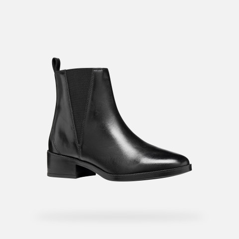 Low heel ankle boots CAMEXIA WOMAN Black - image number 2 | GEOX
