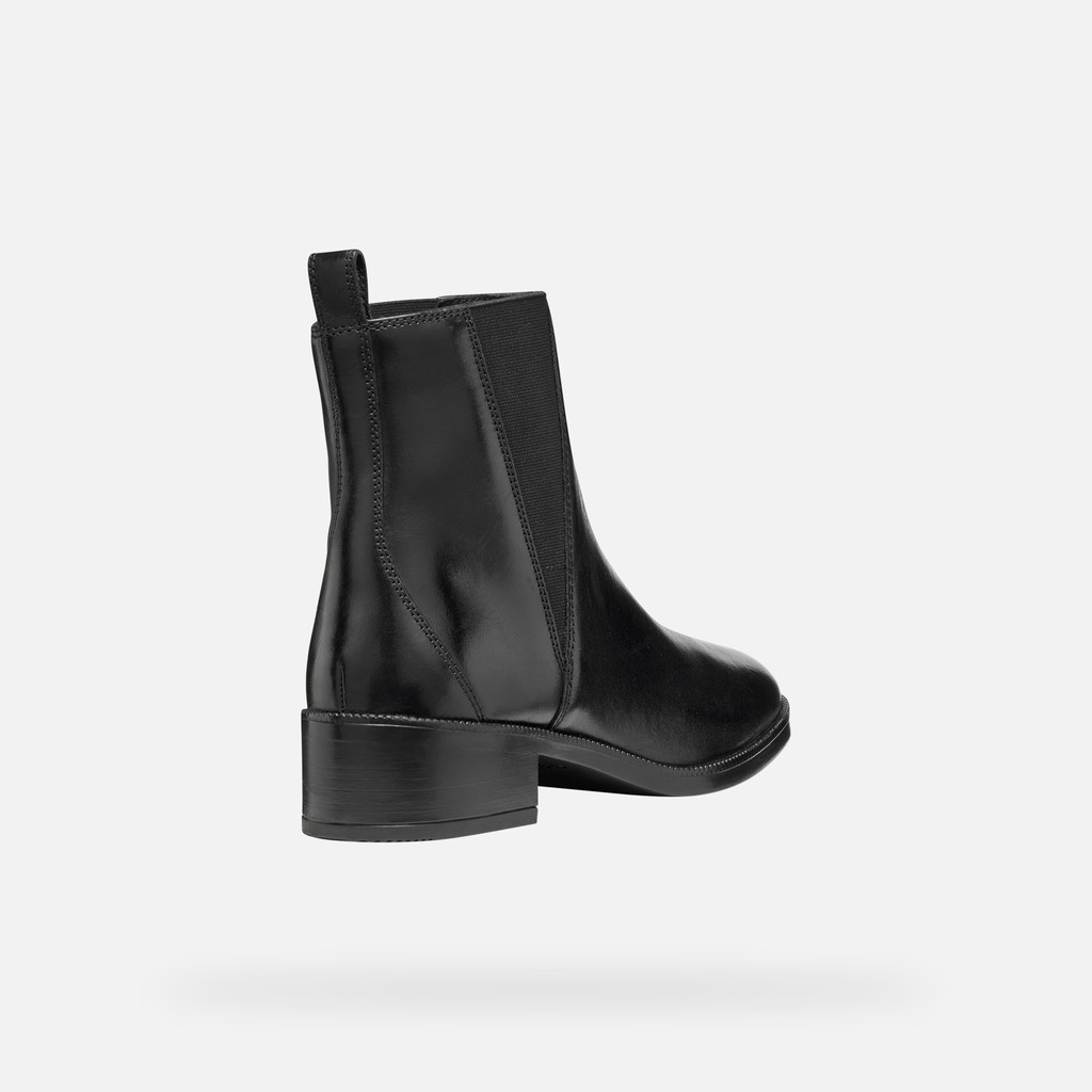 Low heel ankle boots CAMEXIA WOMAN Black - image number 4 | GEOX