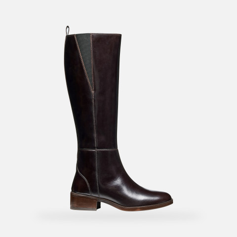 Flat boots CAMEXIA WOMAN Dark Brown - image number 0 | GEOX