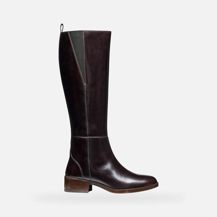Flat boots CAMEXIA WOMAN Dark Brown | GEOX