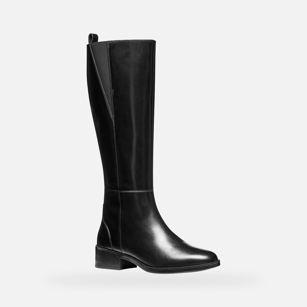Flat boots CAMEXIA WOMAN Black - image number 2 | GEOX
