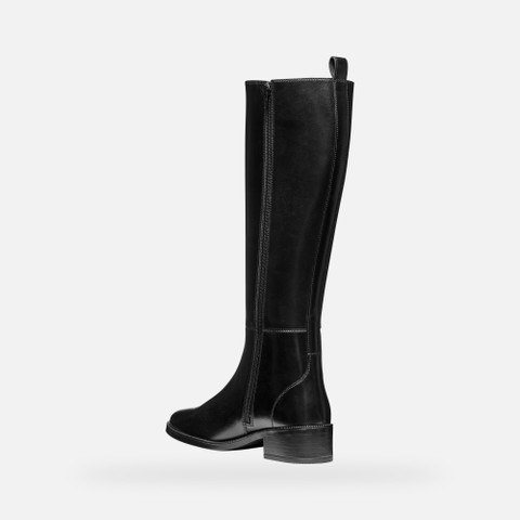 Flat boots CAMEXIA WOMAN Black - image number 3 | GEOX