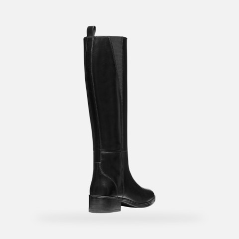 Flat boots CAMEXIA WOMAN Black - image number 4 | GEOX